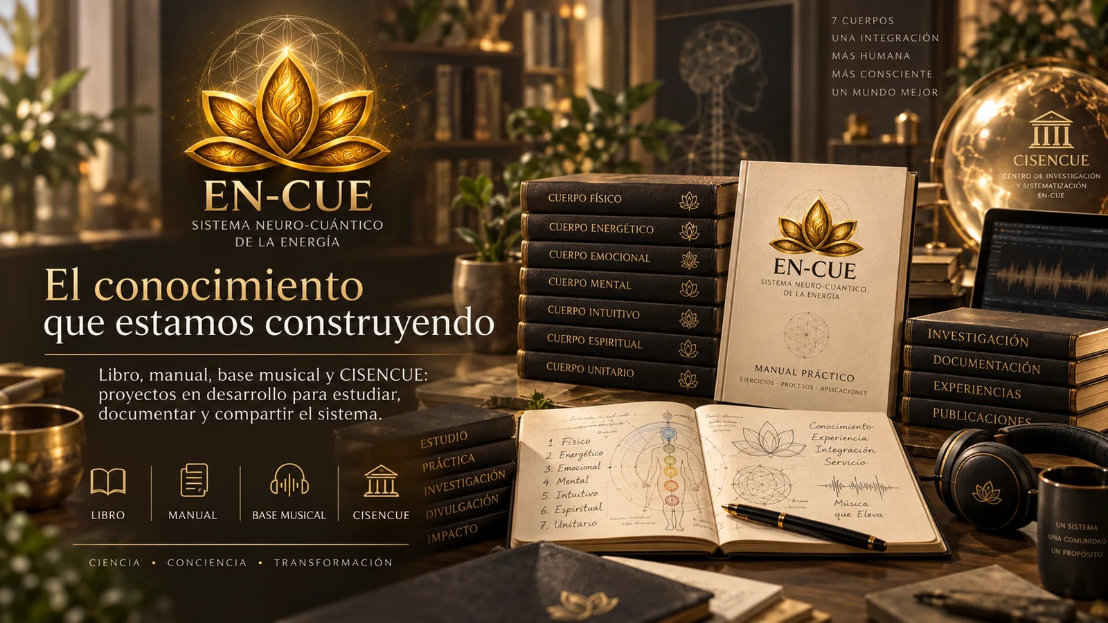 Materiales, manuales, música e investigación EN-CUE